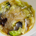 レタスとキクラゲの春雨スープのレシピ