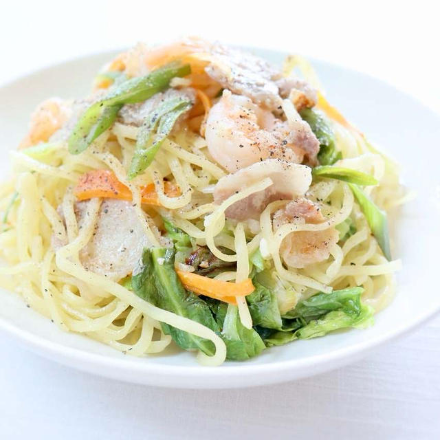 グリル皿で簡単手軽な【Bistro塩焼きそば】