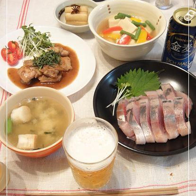 ハマチのお刺身 鶏肉の梅しそ焼き By やすへちゃんさん レシピブログ 料理ブログのレシピ満載