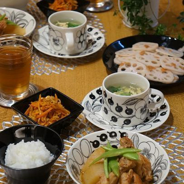 ブラパラで大根と手羽元の味噌