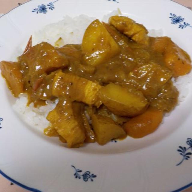 スパイスチキンカレー・とろみの決め手はこれ！