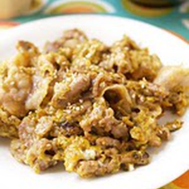 豚肉の香り海苔炒め