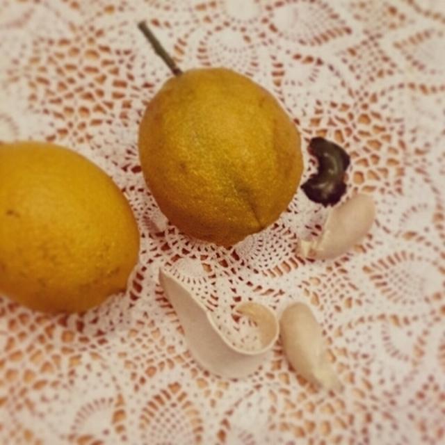 無印で買ったレモンの木から収穫♪