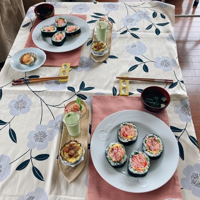 薔薇の飾り巻き寿司教室