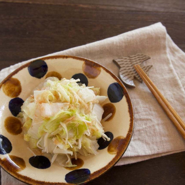 白菜の塩おかか煮＊子どもと食べるあと1品!おかず