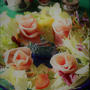 ＜クリスマス☆生ハムの薔薇のリースサラダ＞ 　お誕生日おめでとう2016