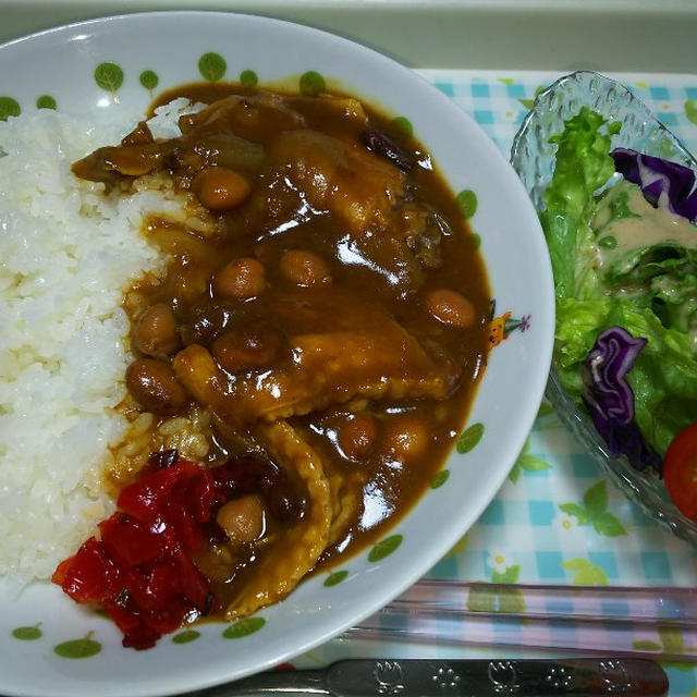 手羽先ビーンズカレー☆(^^♪