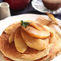 【レシピ】米粉とお豆腐でしっとり！ノンシュガーりんごパンケーキ