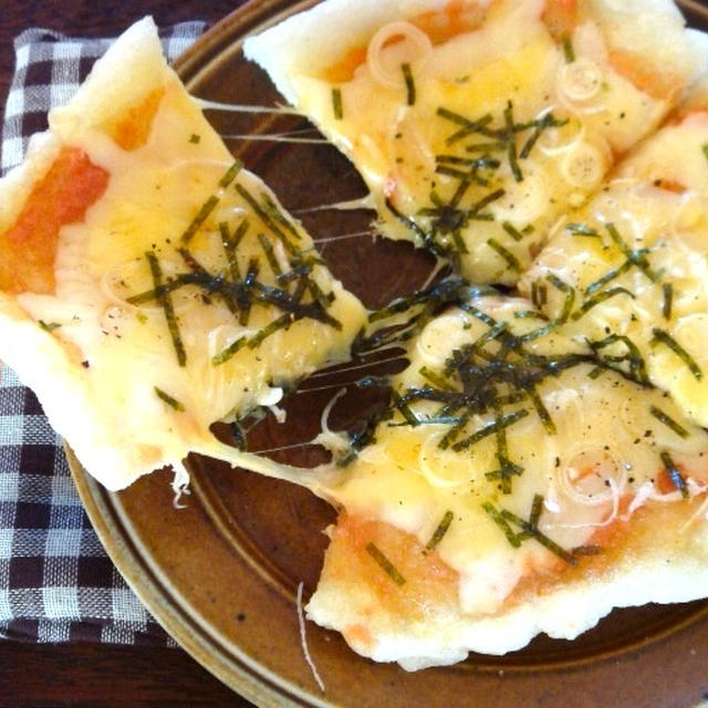 おもちピザ・明太ネギチーズ