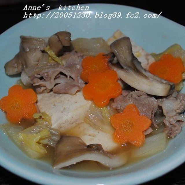 簡単！ヘルシー肉豆腐☆