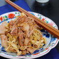 豚肉と白きのこのおかか炒め