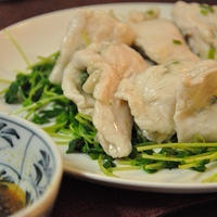 鶏のささ身が餃子の皮！さっぱり変わり餃子！