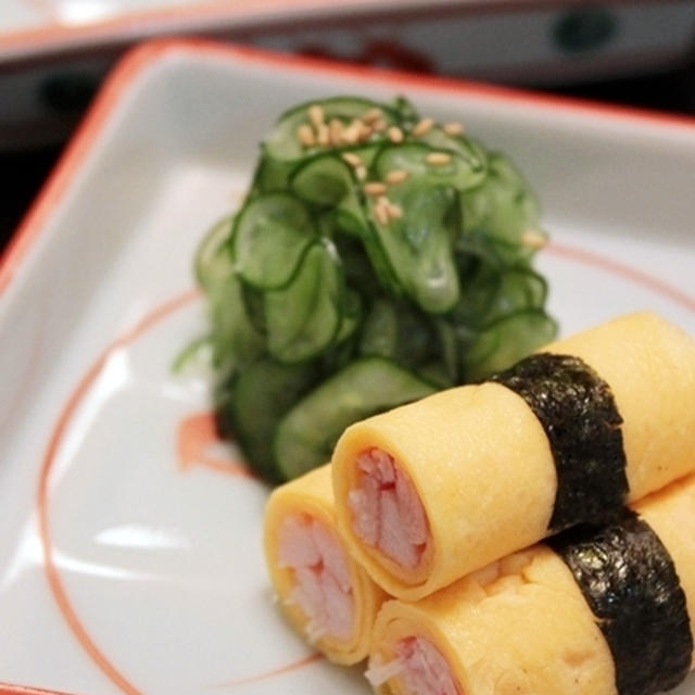 蟹の薄焼き玉子巻き～白鶴生貯蔵酒で一献の夜。