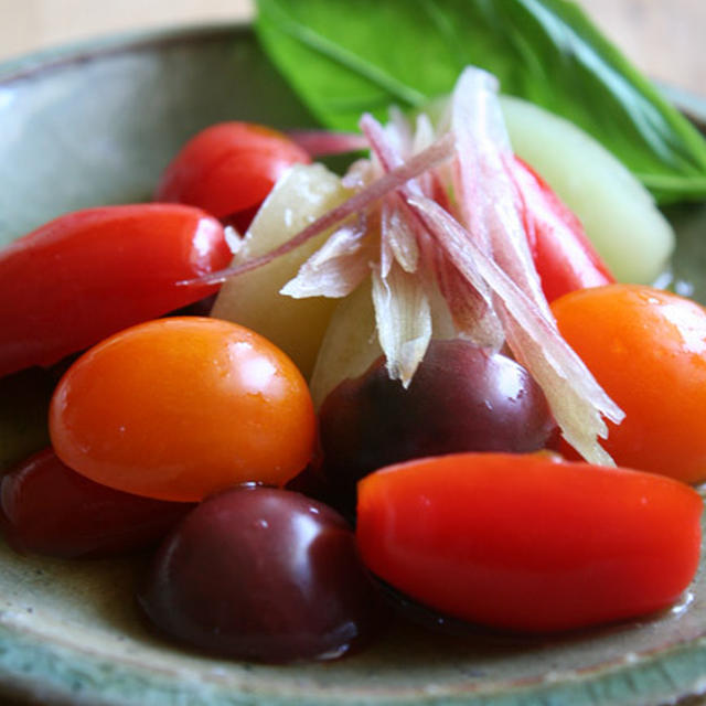 「色々トマトの白だし漬け」