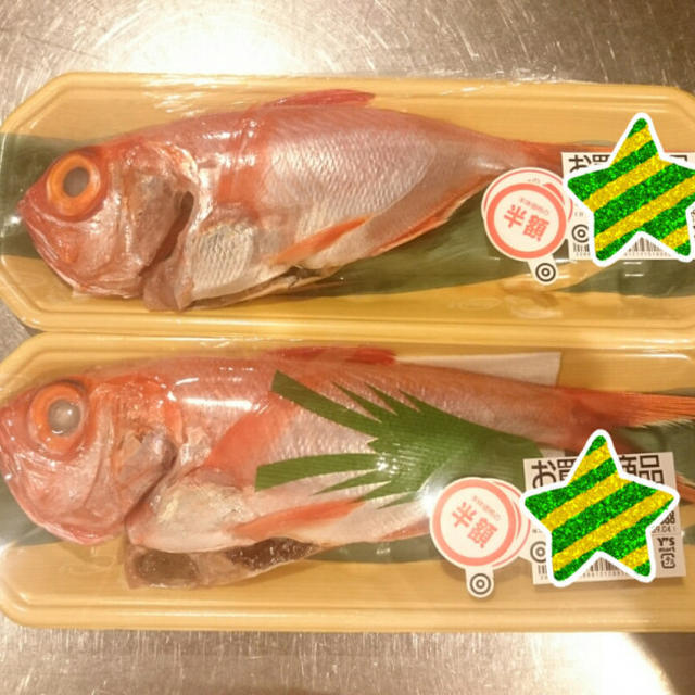 晩御飯は金目鯛の煮付けです！！