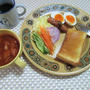 残り野菜とトマトジュースでお手軽☆ミネストローネスープ