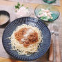 ”ミートスパゲッティ”の晩ごはん