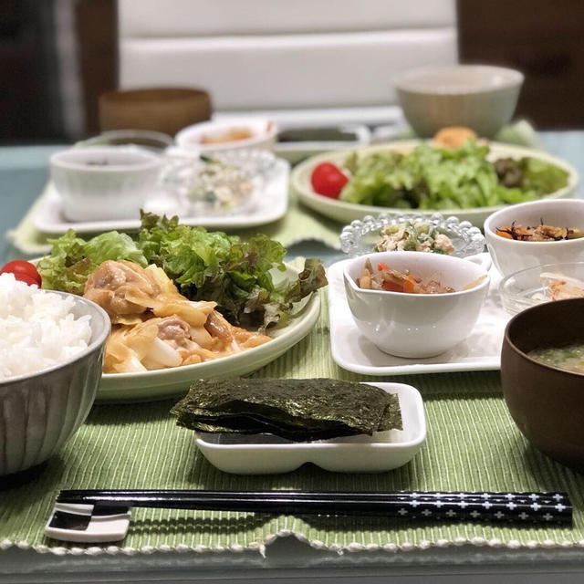 【料理】庶民の食卓/簡単料理/鶏肉のねぎマヨポン酢《2019/09/19 夕飯》