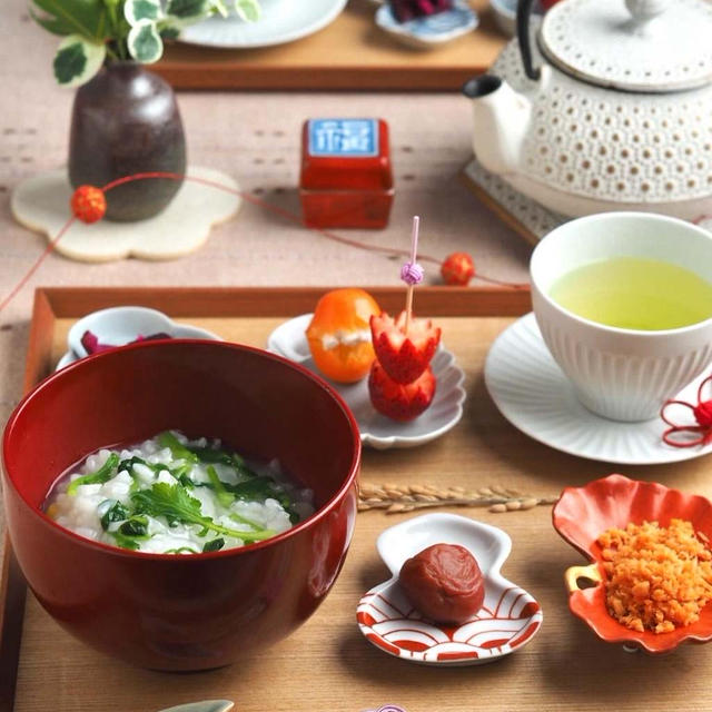 七草粥で朝ごはん♪