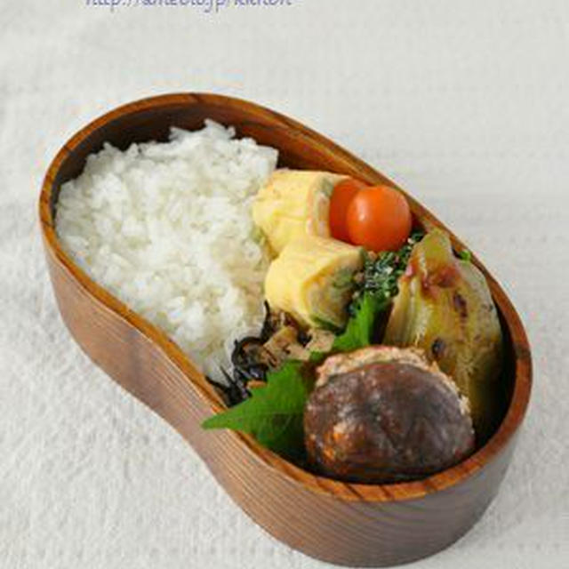 椎茸＆ピーマンの肉詰め弁当