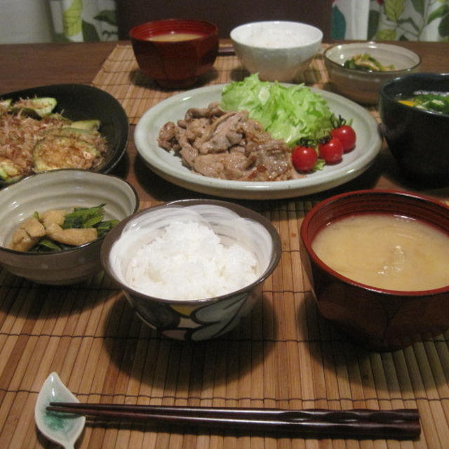 スタミナをつけよう！豚肉の生姜焼き