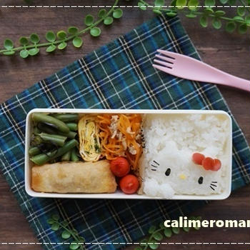 【娘のオベントウ】　キティちゃんのお弁当