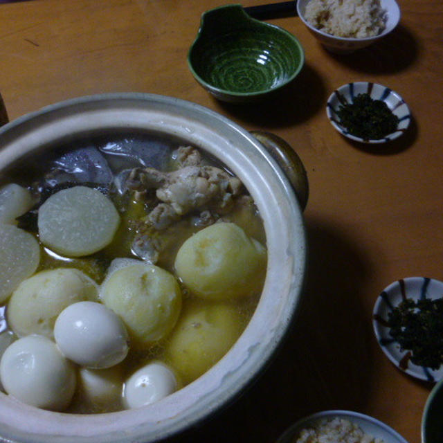 1週間終わりました！晩御飯は塩おでん★