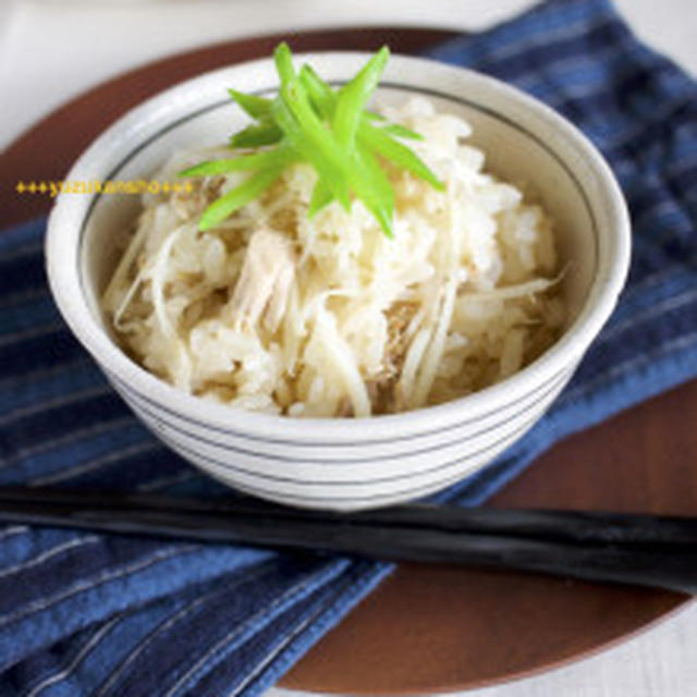 こどもも食べられる　新生姜とツナの炊き込みご飯＊6月15日生姜の日