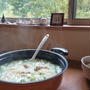 カルグクス（うどん）の簡単レシピ。鶏肉を入れてタッカンマリ風に♪