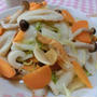 残り野菜で☆　白菜とちくわのにんにくうま塩炒め
