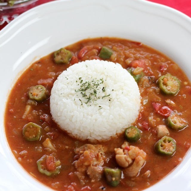 アメリカ料理！チキンガンボ