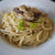 干し海老と干し椎茸のパスタ