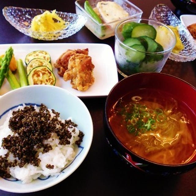 そうめん南瓜に遭遇したよ～そうめん南瓜のバジル酢味噌和え～