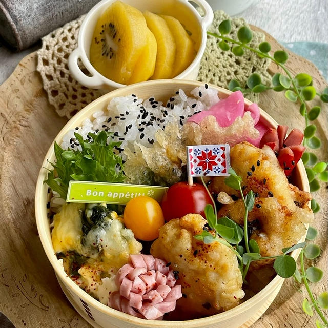 ＊娘のお弁当箱を変えた理由と簡単とり天おかず＊