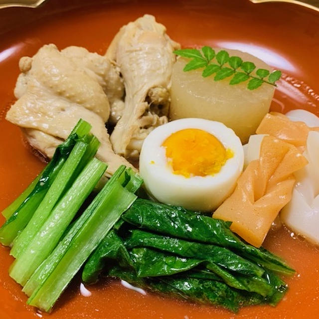 鶏手羽元の炊いたん　/　100ｇ＝59円