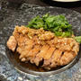 油淋鶏と蒸し野菜のレモンナンプラーだれときくらげの卵とじの夜ごはん