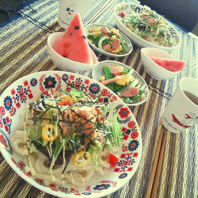 サラダうどん