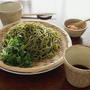 美味しい遠州森の抹茶そば・・焼きたらこつゆで＆日常♪