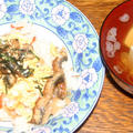 うなぎのちらし寿司と豆腐のお吸い物