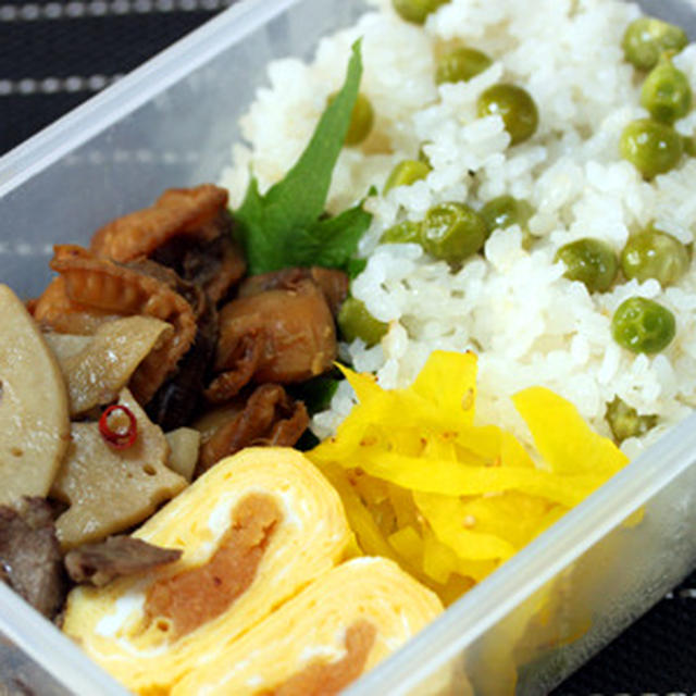 4/17 豆ご飯弁当