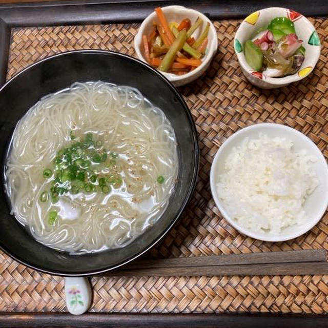 鯛にゅうめんと長女からの贈り物♪