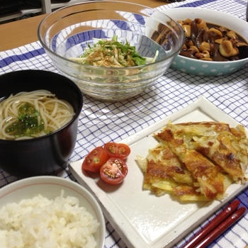 サッパリ晩ごはんとお盆休みの茶々丸。