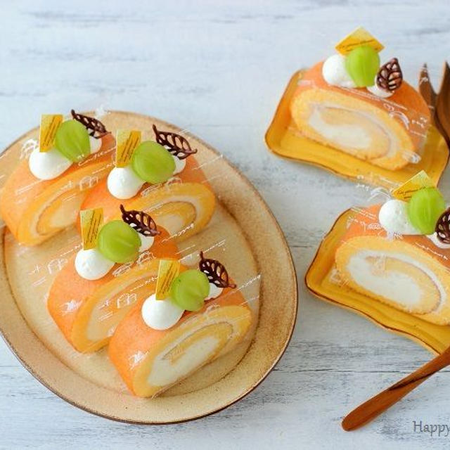 ロールケーキとデザートプレート♪