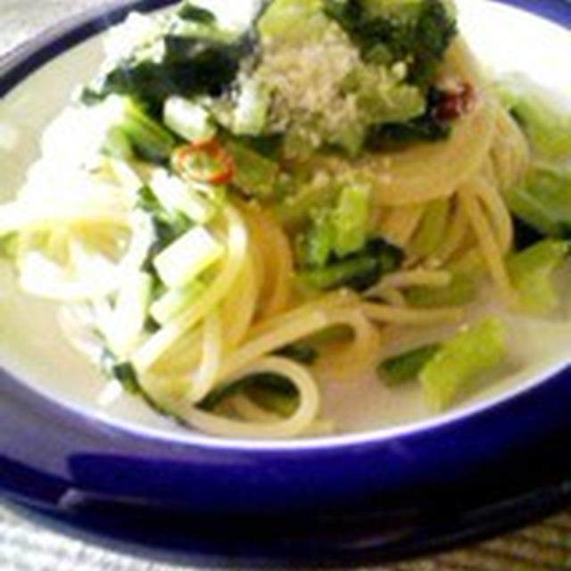 「小松菜のパスタ」