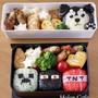 マインクラフト(Minecraft)のキャラ弁当とブラックハヤテ号おにぎり☆運動会のお弁当