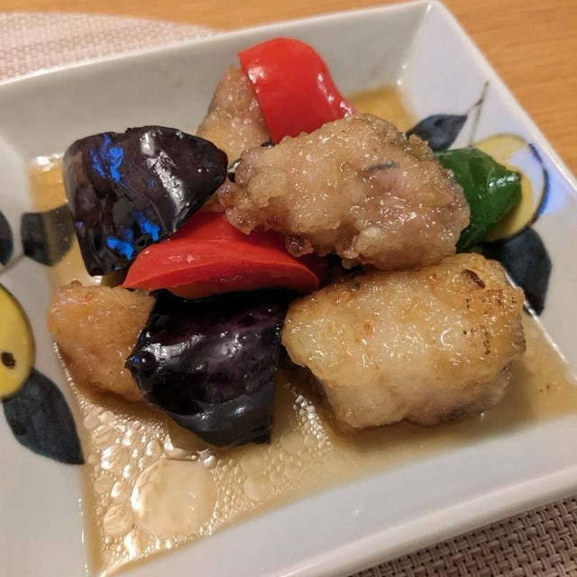 鱈と夏野菜の揚げびたし