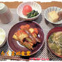 オーブンをつかって【豚ヒレ肉とナスのソテー】定食♪