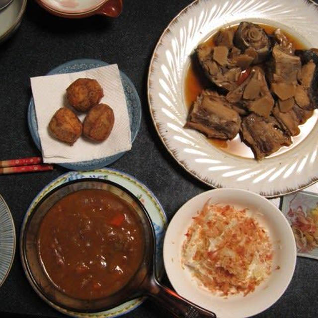 わが家の晩御飯 198（味が浸み浸みの里芋のから揚げぶりアラは天然を使いましょう）