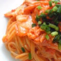 キムチクリームパスタ。
