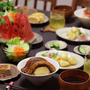 【献立】鰻丼と、鰻たま丼と、スモークサーモン丼を基調とした二の丑ご飯。